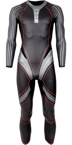 2026 HUUB Mens Aegis XV Swim Wetsuit 3:5 AEGXV35 - Black / Red
